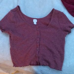 Pink/purple crop top